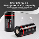 Soshine 18350 battery powering a compact single-battery mechanical vape mod with RDA