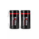 Soshine 18350 15A 1000mAh battery with pre-soldered nickel strips on both positive and negative terminals