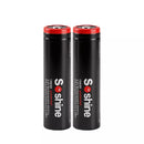 Soshine 18650 2000mAh 3.2V LiFePO4 battery with built-in protection circuit front view