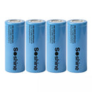4-pack Soshine 26650 4000mAh 3.2V LiFePO4 button top batteries