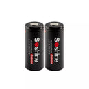 2-pack Soshine 26650 5500mAh 3.7V protected button top batteries