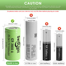 SwisLight ICR26650A 20A battery terminal types: Flat Top and Button Top.