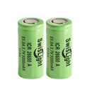 SwisLight ICR26650A 5000mAh 3.7V Li-ion Battery - Button Top, Protected Flat Top, and Protected Button Top for Flashlights and Power Tools, 2-Pack.