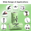 SwisLight INR26650A 20A battery used in a multi-cell series flashlight for high-voltage outputs.