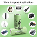 SwisLight INR26650A battery charging and powering a portable 5A power bank for smartphones.