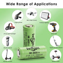 SwisLight INR26650A 21A battery powering a high-drain 26650 EDC flashlight and DIY spot welder.