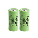 SwisLight INR26650A 7000mAh 21A High-Drain 3.7V Battery - 35A Peak, 18mΩ Ultra-Low IR, Flat/Large/Small Button Top, 2-Pack.
