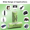 SwisLight INR26650A protected battery safely powering sensitive measuring instruments and flashlights.