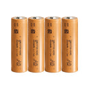Tenpower 21700-60XG tabless rechargeable Li-ion battery 6000mAh 60A high drain button top, 4 pieces, for power tools, drones, and e-bikes.