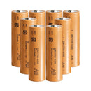 Tenpower 21700-60XG tabless rechargeable Li-ion battery 6000mAh 60A high drain button top, 8 pieces, for power tools, drones, and e-bikes.