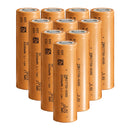 Tenpower 21700-60XG tabless rechargeable Li-ion battery 6000mAh 60A high drain flat top, 10 pieces, for power tools, drones, and e-bikes.