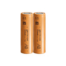 Tenpower 21700-60XG tabless rechargeable Li-ion battery 6000mAh 60A high drain flat top, 2 pieces, for power tools, drones, and e-bikes.