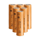 Tenpower 21700-60XG tabless rechargeable Li-ion battery 6000mAh 60A high drain flat top, 6 pieces, for power tools, drones, and e-bikes.