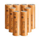 Tenpower 21700-60XG tabless rechargeable Li-ion battery 6000mAh 60A high drain flat top, 8 pieces, for power tools, drones, and e-bikes.