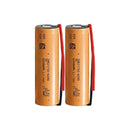 Tenpower 21700-60XG tabless rechargeable Li-ion battery 6000mAh 60A high drain pre-wired with leads, 2 pieces, for power tools, drones, and DIY battery pack assembly.