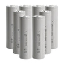 TianPeng 50XG 21700 tabless rechargeable Li-ion battery 5000mAh 75A/120A high drain button top, 8 pieces, for FPV drones, power tools, and e-scooters.
