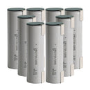 TianPeng 50XG 21700 tabless rechargeable Li-ion battery 5000mAh 75A/120A high drain nickel tab, 8 pieces, for FPV drones, power tools, and DIY battery pack assembly.