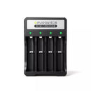 Universal 18650 battery charger compatible with multiple lithium battery sizes