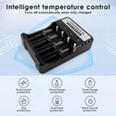 Universal charger in hobbyist workstation charging multiple battery types