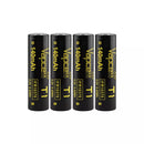 Four Vapcell 10370 140mAh 3.2V LiFePO4 flat top micro batteries in tiny case