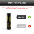 LiFePO4 safety features infographic for Vapcell 10370