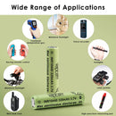 Vapcell 10440 320mAh battery installed in a keychain flashlight