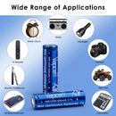 Vapcell 14500 7A battery in a powerful compact flashlight or tactical light