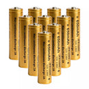 Ten-pack box of Vapcell 14500 650mAh 3.2V LiFePO4 2A button top batteries