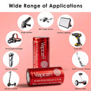 Turbo flashlight beam shot powered by Vapcell 850mAh 10A 18350