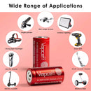 Turbo flashlight beam shot powered by Vapcell 850mAh 10A 18350