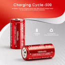 Vapcell 18350 1600mAh battery wrap detail showing capacity and 3A