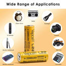 VAPCELL 18500 2200mAh installed in a portable video light or power bank