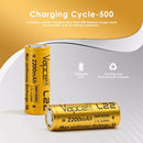 Vapcell 18500 2200mAh battery with INR 4A markings close-up