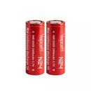 Two VAPCELL 18500 2400mAh 5A INR high capacity batteries in blister pack
