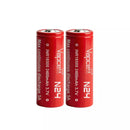 Two VAPCELL 18500 2400mAh 5A INR high capacity batteries in blister pack