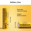 Two Vapcell 18650 2800mAh 25A batteries – 2-pack for dual-battery vape mods and power tools