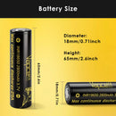 Two Vapcell 18650 2800mAh 25A high drain cells – 2-pack for vape mods and power tools