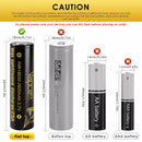 Vapcell 18650 2800mAh 25A high drain battery powering a cordless power drill for heavy-duty applications