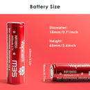 2Pcs Vapcell IMR18650 3500mAh 10A CDR battery 2-pack – two high capacity high drain cells for flashlight, vape and power bank