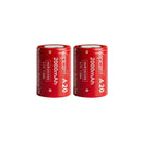 Vapcell 26350 A20 2000mAh 10A high drain flat top lithium battery in red wrap, designed for flashlights and vape devices