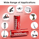 High power LED flashlight powered by Vapcell D30 26650 battery emitting bright beam