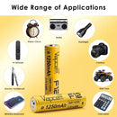 Vapcell F12 14500 battery inserted in a portable medical device or wireless thermostat