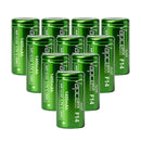 Vapcell F14 18350 1400mAh 3.7V 3A high-capacity Li-ion battery 10-pack with Flat Top terminal (18.3×35.0mm). A+ grade, true capacity for compact flashlights, RC toys, and vape mods.
