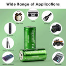 Vapcell F14 18350 battery installed in a headlamp for long runtime