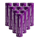 Vapcell F15 14500 1500mAh 3.7V 3A high-capacity Li-ion battery 10-pack with Flat Top terminal (14.0×50.0mm). A+ grade, true capacity for flashlights and DIY battery packs.