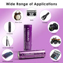 Vapcell F15 14500 battery installed in a compact EDC flashlight