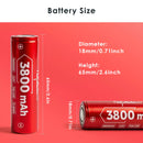 2Pcs Vapcell INR18650 F38 3800mAh 10A battery 2-pack – two high capacity flat top cells for flashlight, power bank and DIY projects