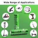 Vapcell G30 18650 3000mAh battery powering a headlamp and a flashlight for outdoor activities