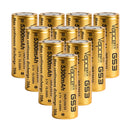 Vapcell G53 26650 5300mAh 3.7V 20A high-drain Li-ion battery 10-pack with Flat Top terminal (26.3×65.3mm). A+ grade, true capacity for flashlights, power tools, and DIY battery packs.