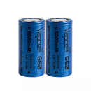 Two-pack VAPCELL IFR32700 G60 6000mAh LiFePO4 flat top batteries in retail box